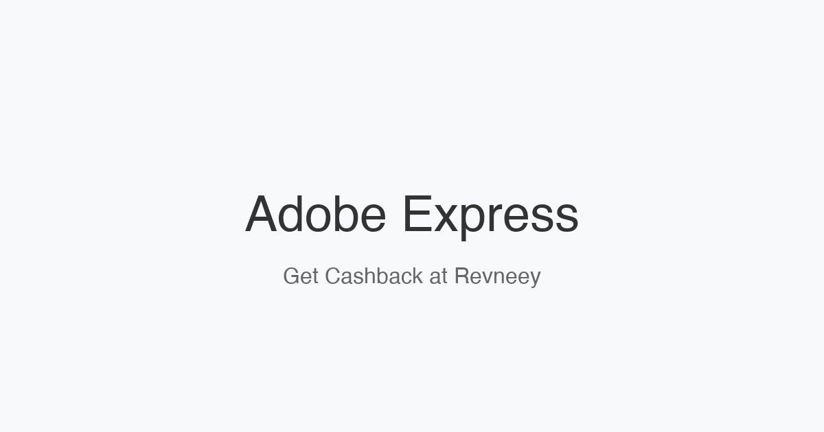 Adobe Express homepage
