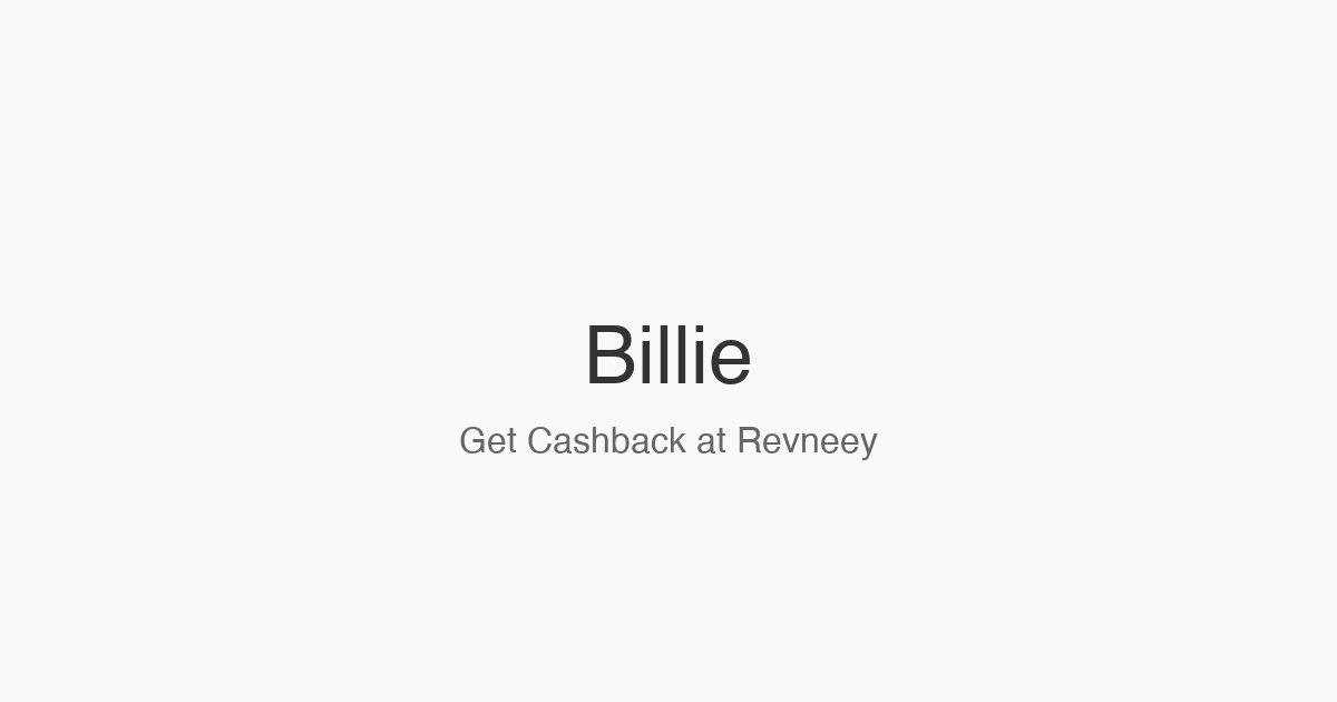 Billie homepage