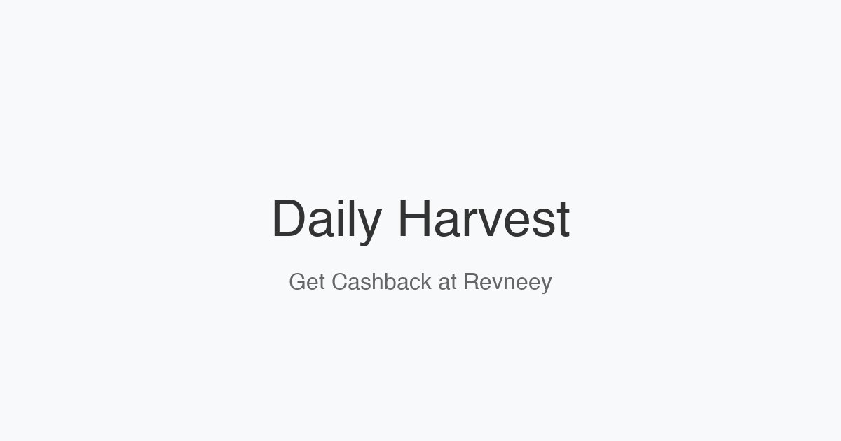 Daily Harvest homepage