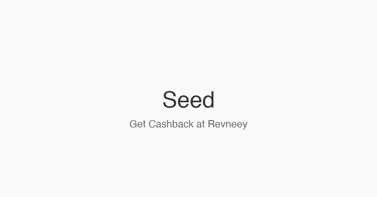 Seed homepage